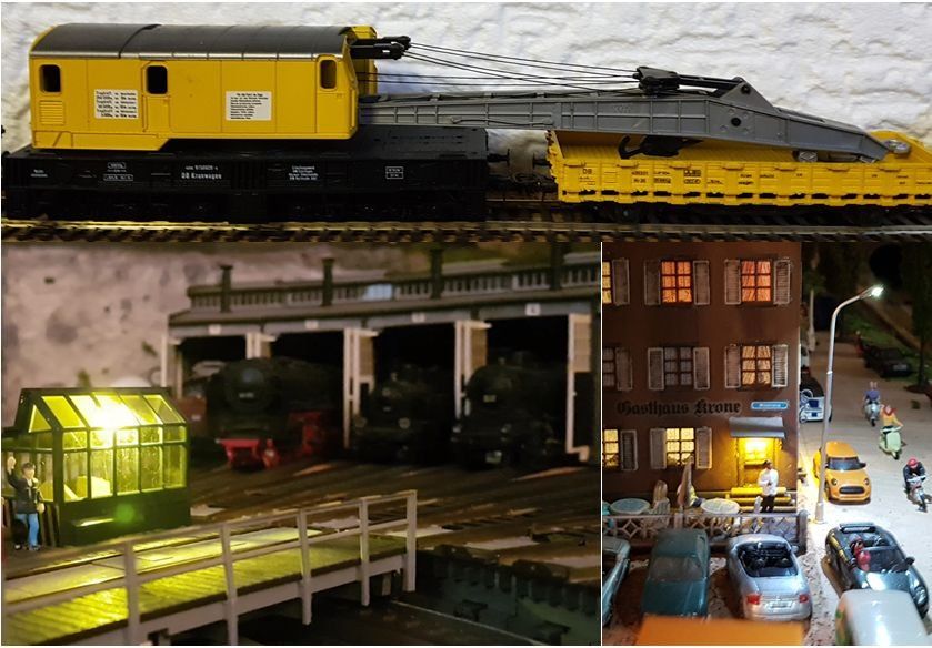 Modellini di ferrovie: Grosse Anlage mit Rollmaterial komplett, Landschaft, digital – Usato da Fehraltorf venduto da snoopydoopy 6