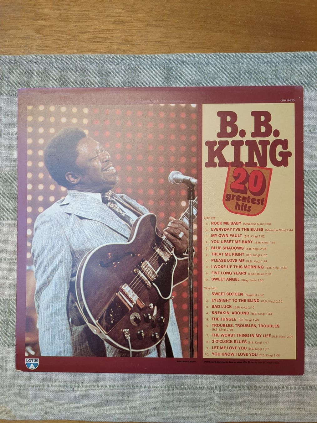 Dischi in vinile: BB King - 20 Greatest Hits – Usato da Euseigne venduto da Barbichette 1
