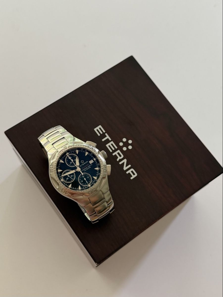 Eterna Orologi: Eterna Monterey Chronograph 120 Meter Automatic läuft – Usato da Schaffhausen venduto da Shshopsh 1