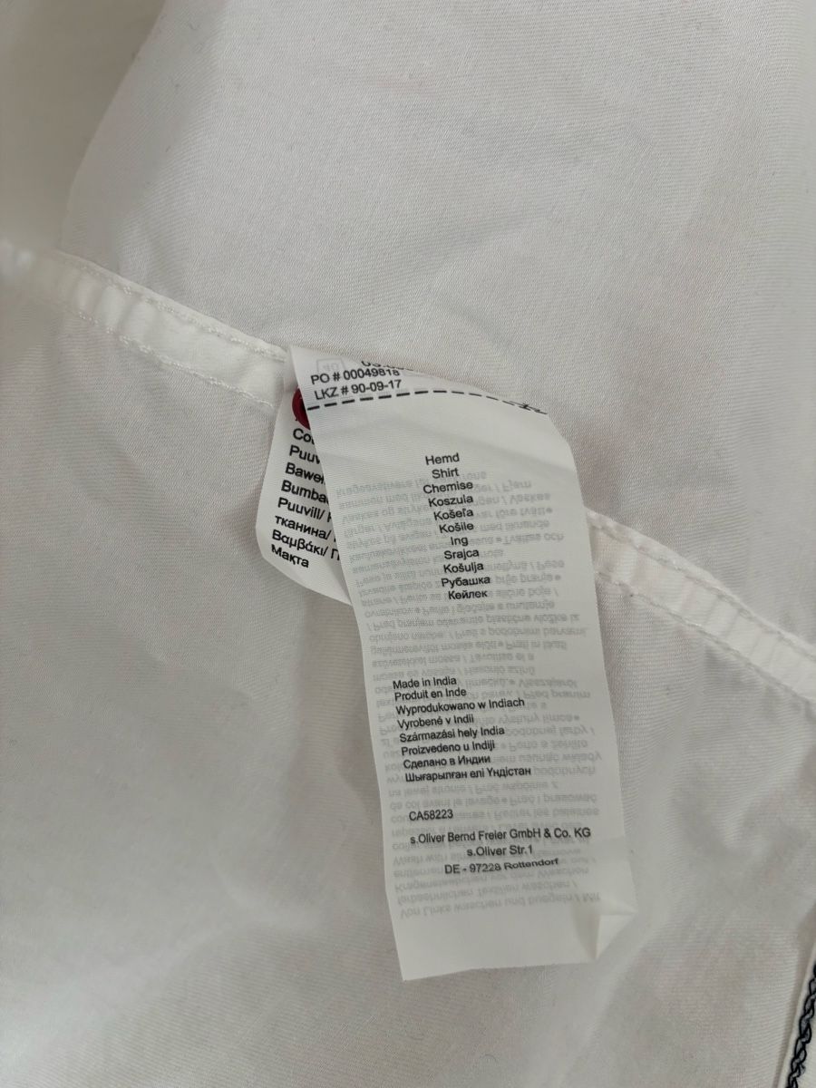 S.Oliver Camicette: S.Oliver Hemd Weiss, Grösse S - zeitlos ! Bluse – Usato da Basel venduto da mic_5258 3