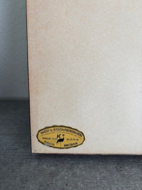 Dipinti: Originalgemälde Berg- und Seeimpression mit goldenem Rahmen – Usato da St. Margarethen TG venduto da Mapy1 1