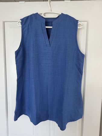 Sommerliche Bluse in Blau, Grösse XL – Top Zustand!