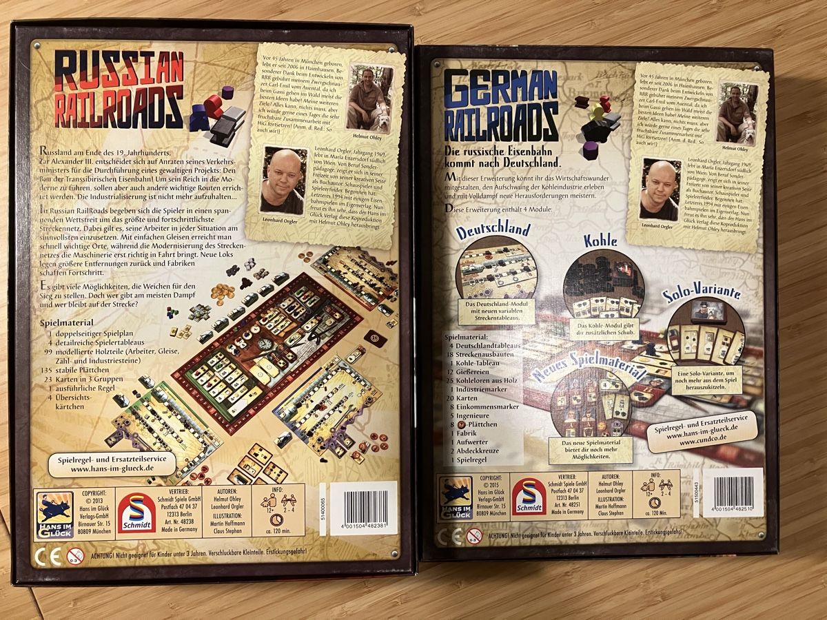 Spiele: Railroads Bundle - Russian Railroads & German Railroads – Neu (gemäss Beschreibung) aus Stettlen von cultcards 1