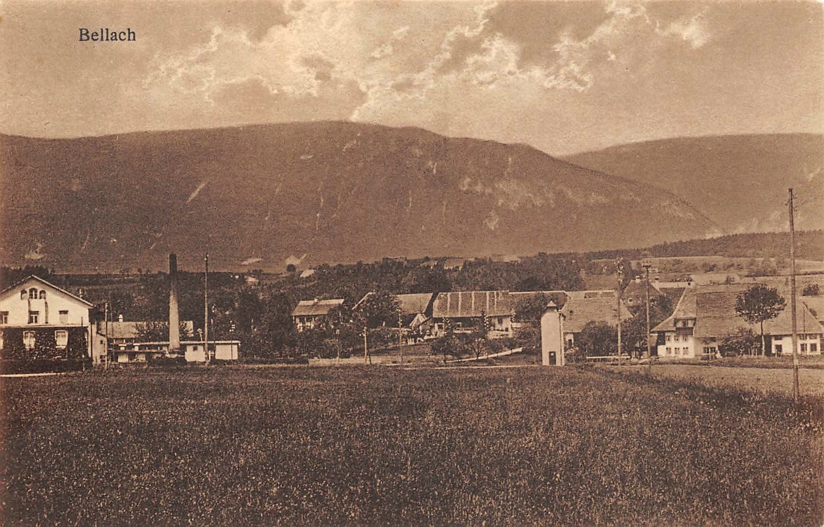 Cartoline postali: Bellach SO  Ortsansicht Nr.55w ,  ca.1910 – Usato da Solothurn venduto da Bepposol