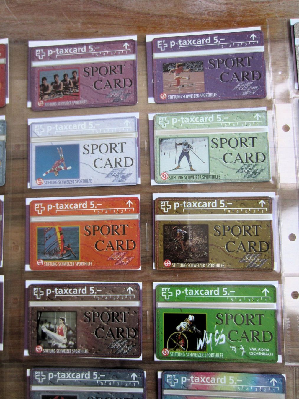 Swisscom Schede telefoniche: 45 Taxcards - Stiftung Schweizer Sporthilfe – Usato da Männedorf venduto da smarties870 4