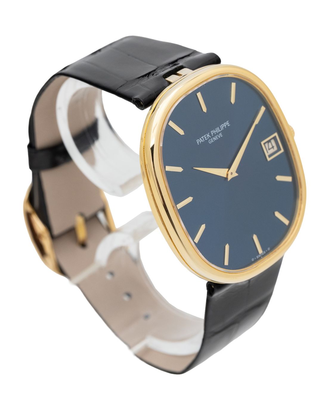 Patek Philippe Orologi: Patek Philippe Ellipse Jumbo 3605 Blue dial Full set – Usato da Genève venduto da Swisstreasures-SA 1
