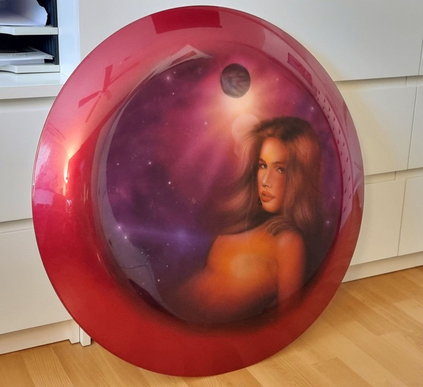 Autres accessoires p. véhicule: Reserverad Cover AIRBRUSH Einzelstück   NP 1200.-- – D'occasion à Hagenbuch ZH par cougar1 1