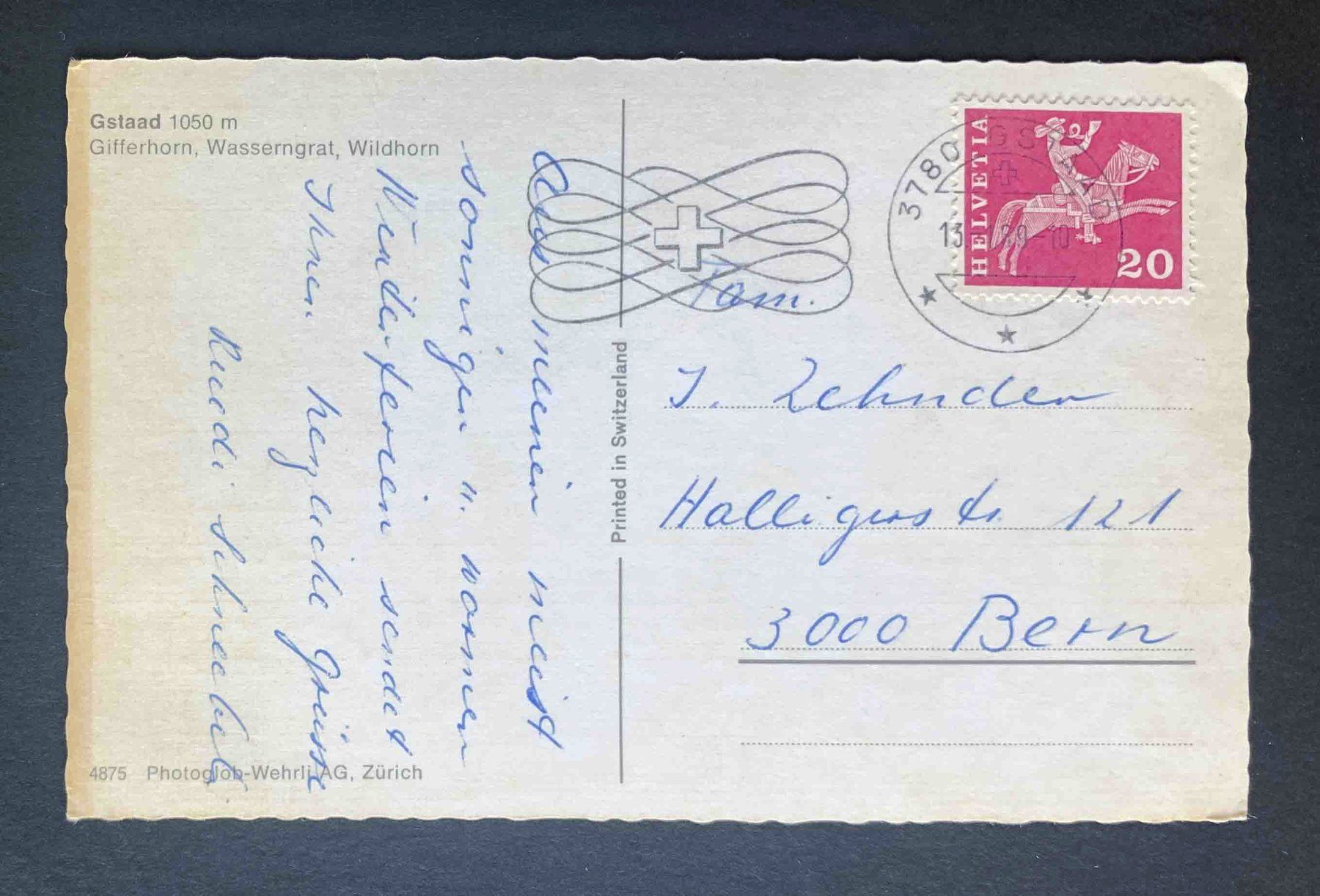 Cartoline postali: AK Gstaad – Usato da Goldau venduto da artelier1 1