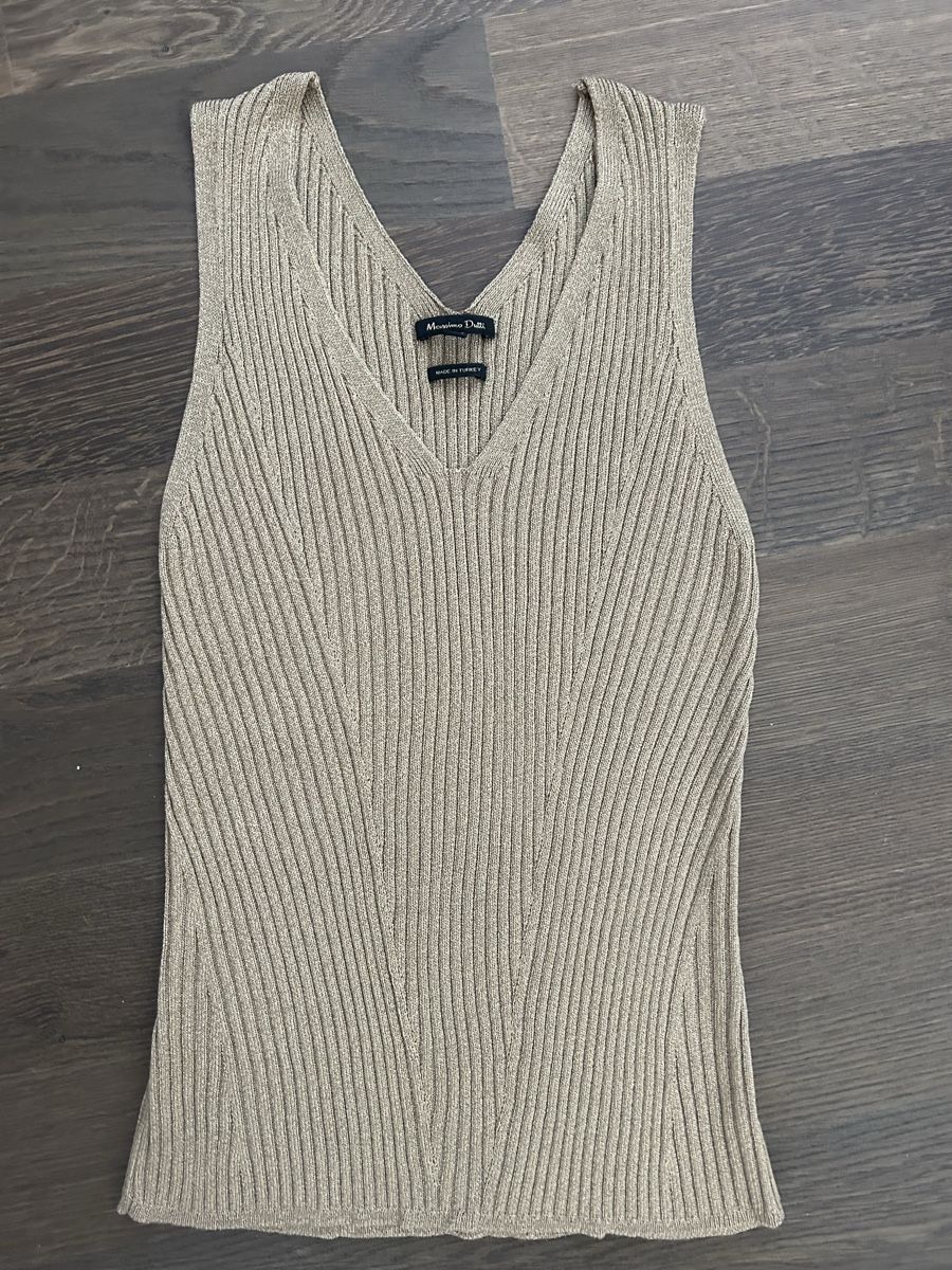 Massimo Dutti Top: Massimo dutti size S golden lycra – Usato da Epalinges venduto da kat_lyp6