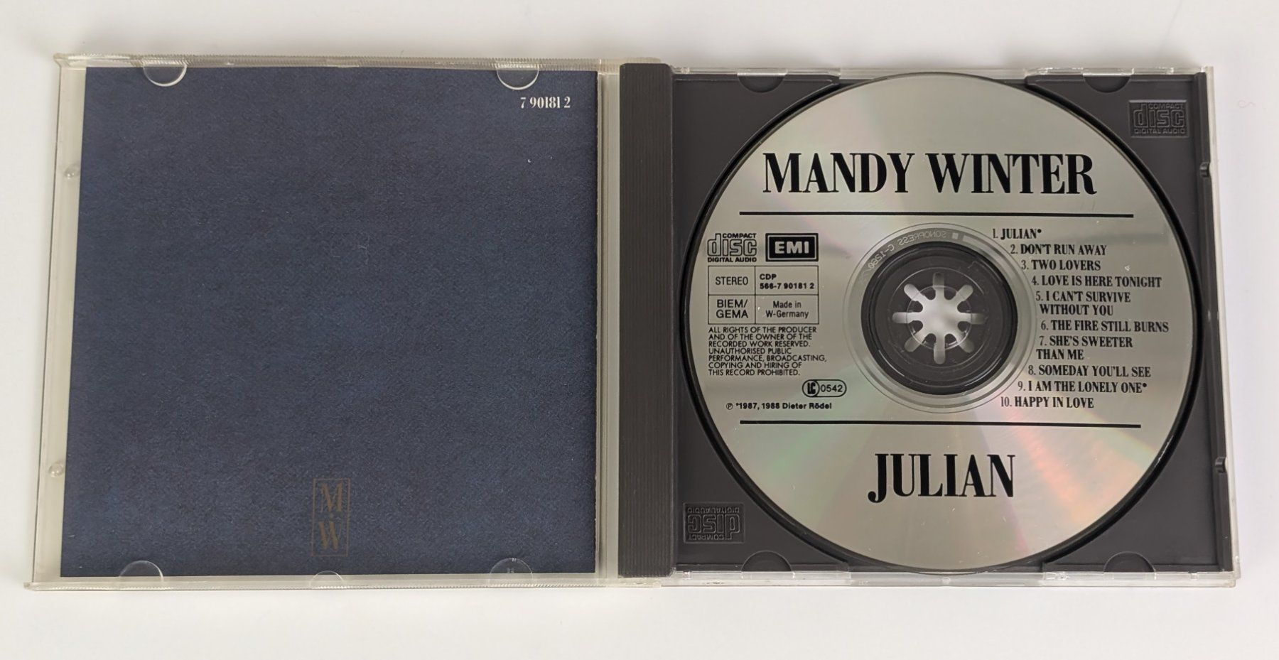 CD: Mandy Winter - Julian CD - Top – Usato da Zürich venduto da 1.Simon 2