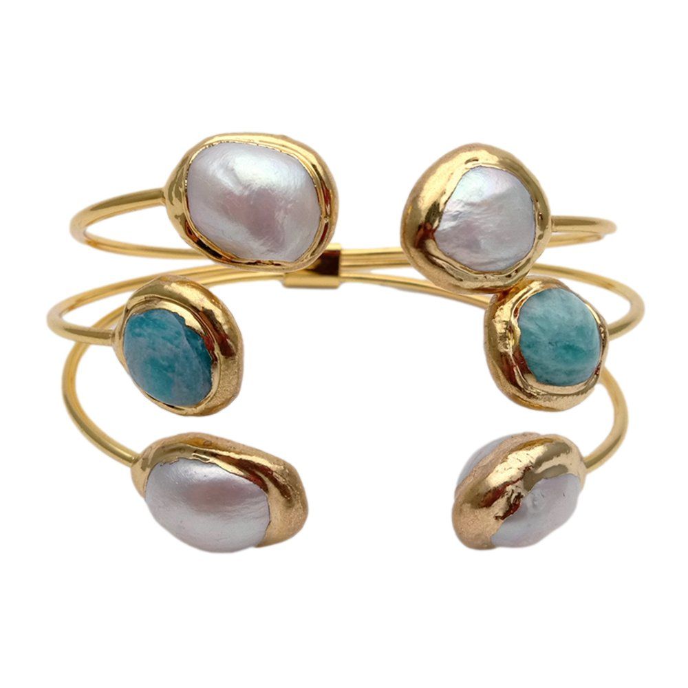 Bracciali & Braccialetti: SALE Amazonit Perlen Armband Bracelet Perle Amazonite – Nuovo (secondo la descrizione) da Prilly venduto da ilyria73 5