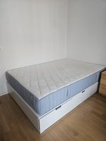 Bettgestell Nordli + Matratze Vagstranda 140x200