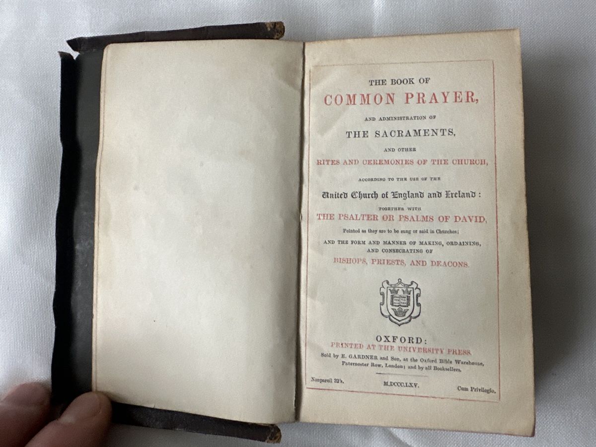 Bücher: Antikes Buch "Common Prayer" von 1867, Leder gebunden – Gebraucht aus Zürich von Chaeffeler 2