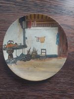 Handbemalter Holzteller,  Deko, Vintage, Unikat, antik