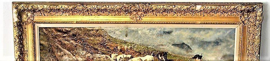 Dipinti: Anton Braith. Hirtenmädchen auf der Alm. – Usato da Trun venduto da artantic 4