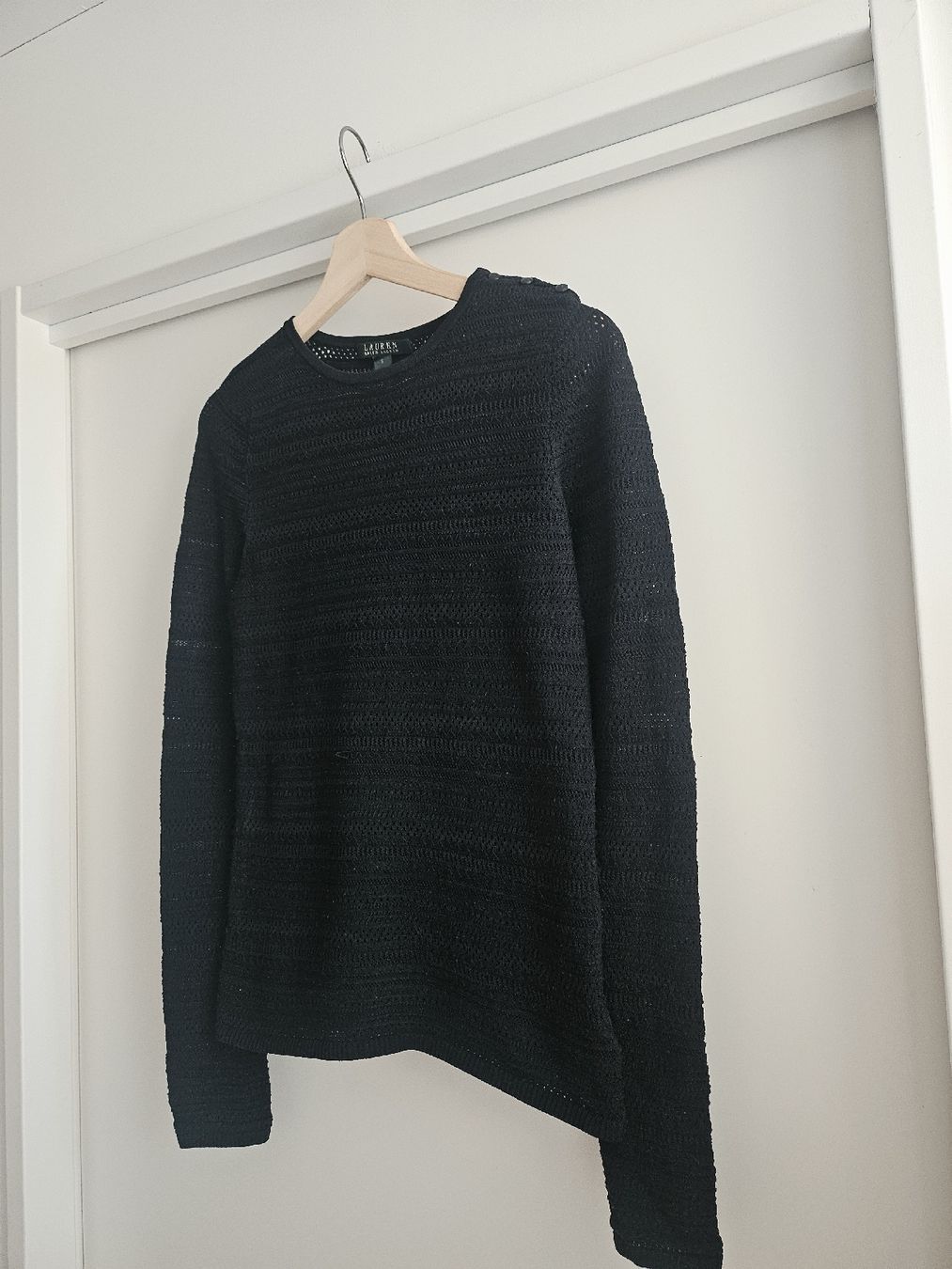 Ralph Lauren Pullover & Sweatshirts: Ralph Lauren Black Textured Pullover in S  – Gebraucht aus Kilchberg ZH von Thrift_Shop 3