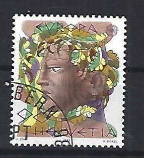 Tutti i francobolli: 1986 - Europamarken / Männerkopf – Usato da Schaffhausen venduto da poststamp