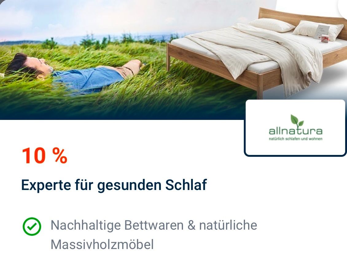 Buoni: Allnatura 10% Rabatt Gutschein – Nuovo e nell'imballaggio originale da Zürich venduto da Marcel_2202