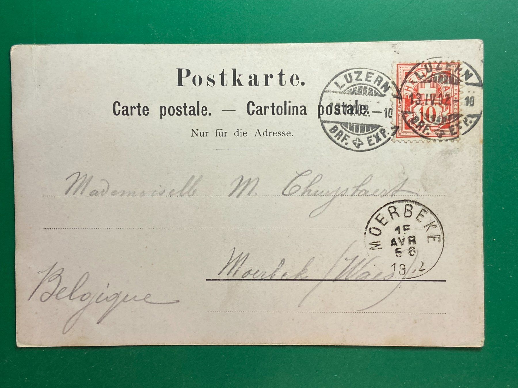 Cartoline postali: Luzern - Gütsch – Usato da Steg VS venduto da danwer74 1