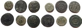 lot 6 römische bronze follis (3-4 Jhr n.Chr)