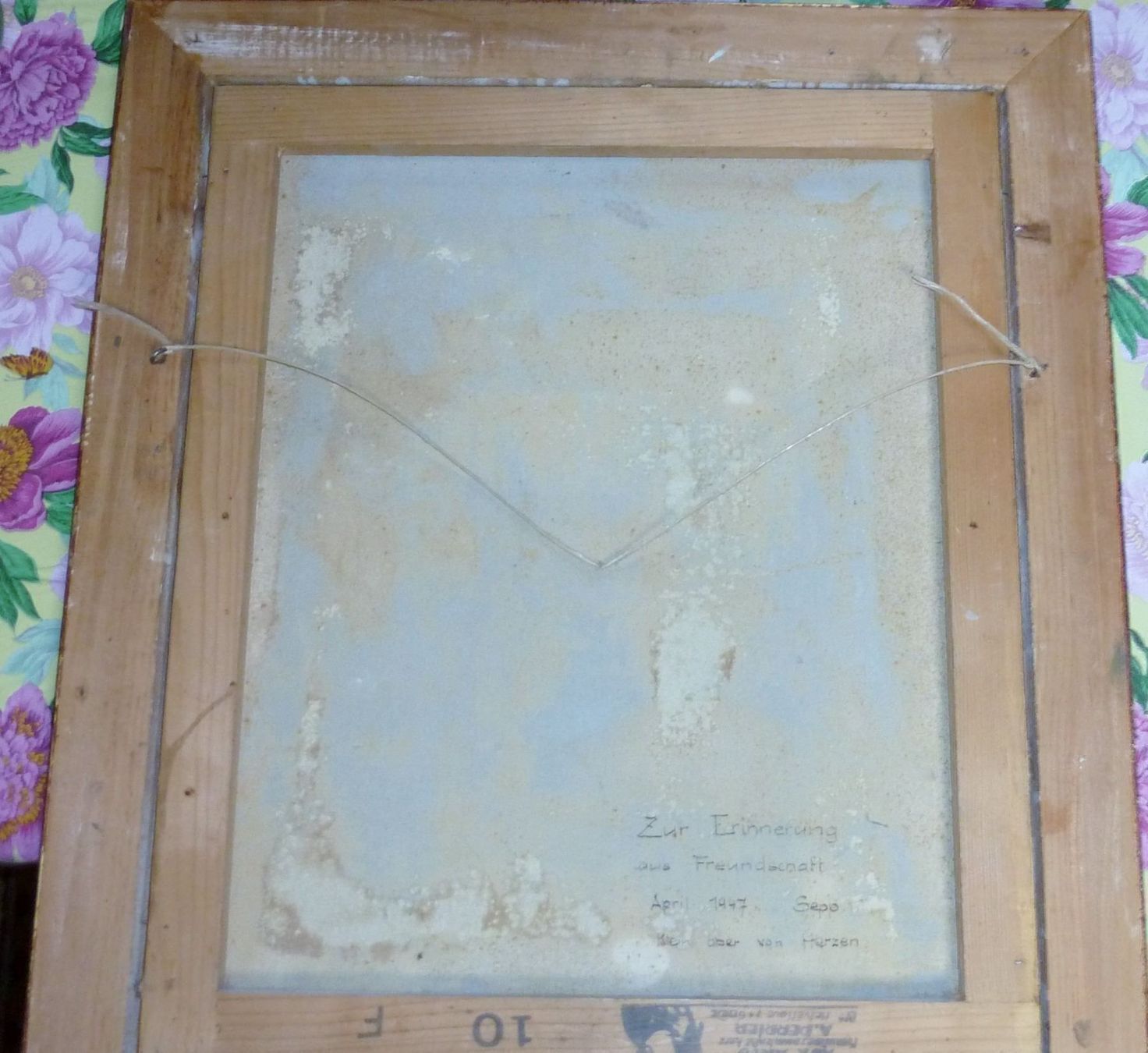 Poster & Bilder: Bild in Rammen mit Signatur 1947 – Gebraucht aus Siebnen von GluckPilz5684 4