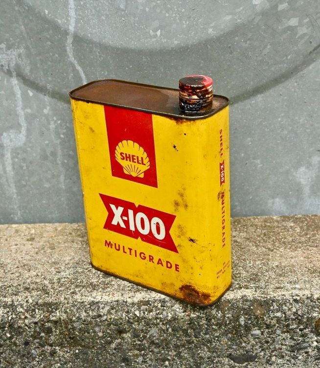 Vintage SHELL X-100 KANISTER Multigrade (Gebraucht) in Pfaffhausen für ...