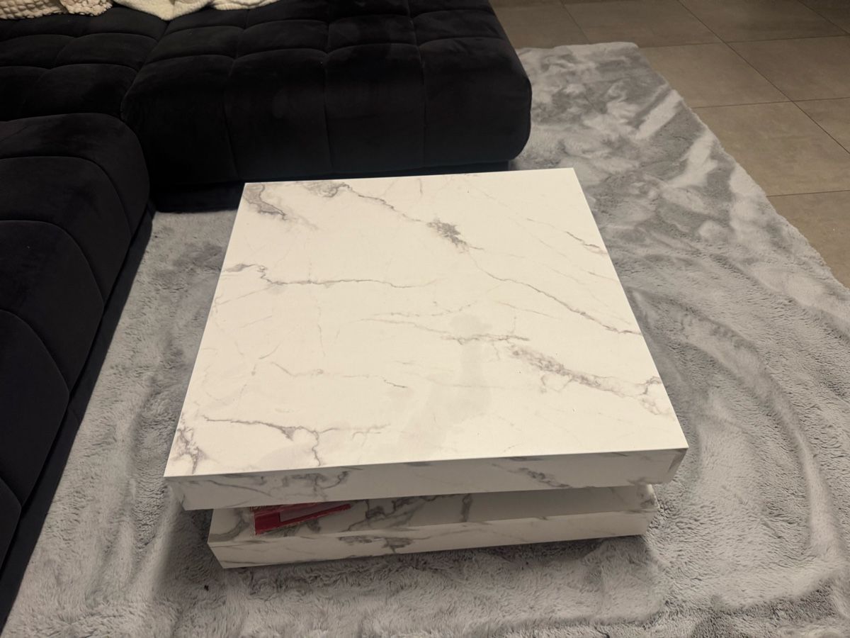 Tische: Tisch Marmoroptik weiss drehbar gebraucht – Gebraucht aus Schötz von cla_rvq5 1
