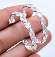 Orecchini placcati in argento con zirconia