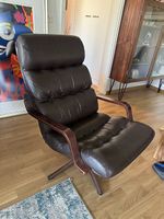 Vintage Drehsessel 70er Jahre Leder
