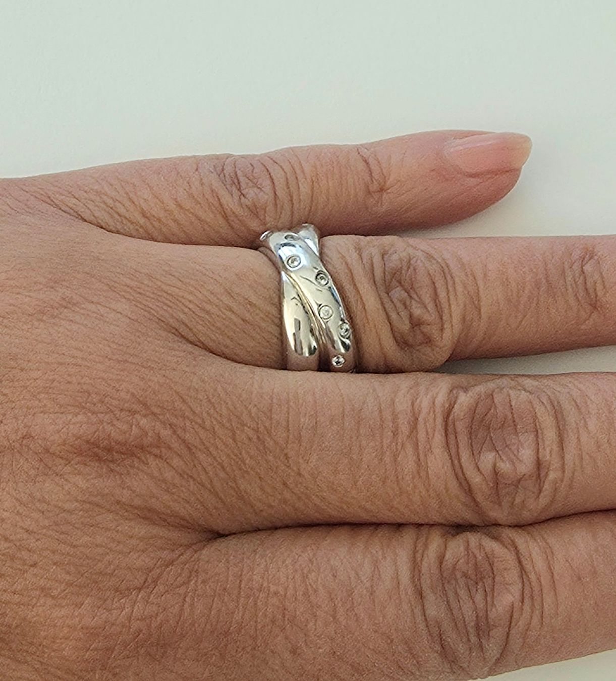 Anelli: Trinity Silberring (925) mit Zirkonia – Nuovo e nell'imballaggio originale da Uetikon am See venduto da Coralreef 5