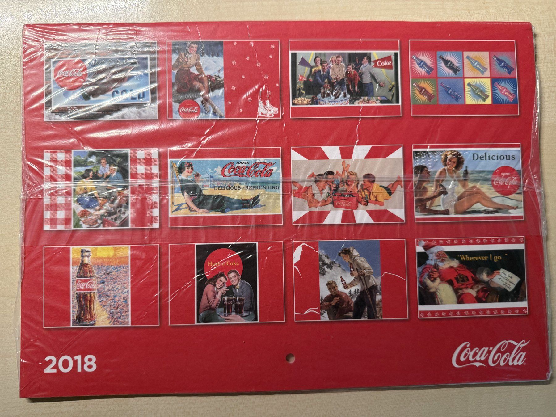 Coca-Cola Calendriers: Coca Cola Wandkalender 2018 – Neuf avec emballage d'origine à Fällanden par Roli12 1