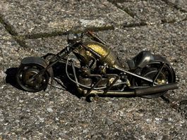 Motorrad aus Metall - Deko