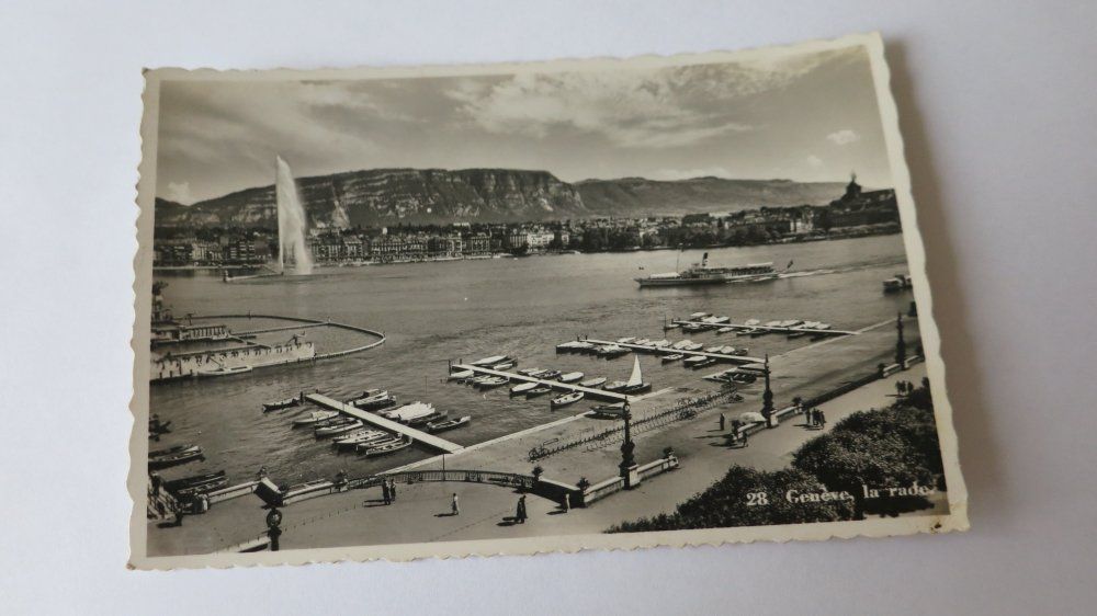 Cartoline postali: Geneve - La rade - 1944 – Usato da Jona venduto da centumprata