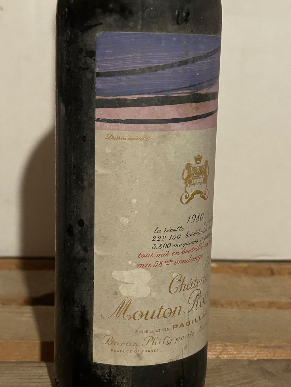 Mouton Rothschild Vino: Château Mouton Rothschild 1980 – Nuovo (secondo la descrizione) da Roche VD venduto da avediscipule 2