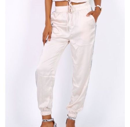 Pantalon beige bandes réflectives