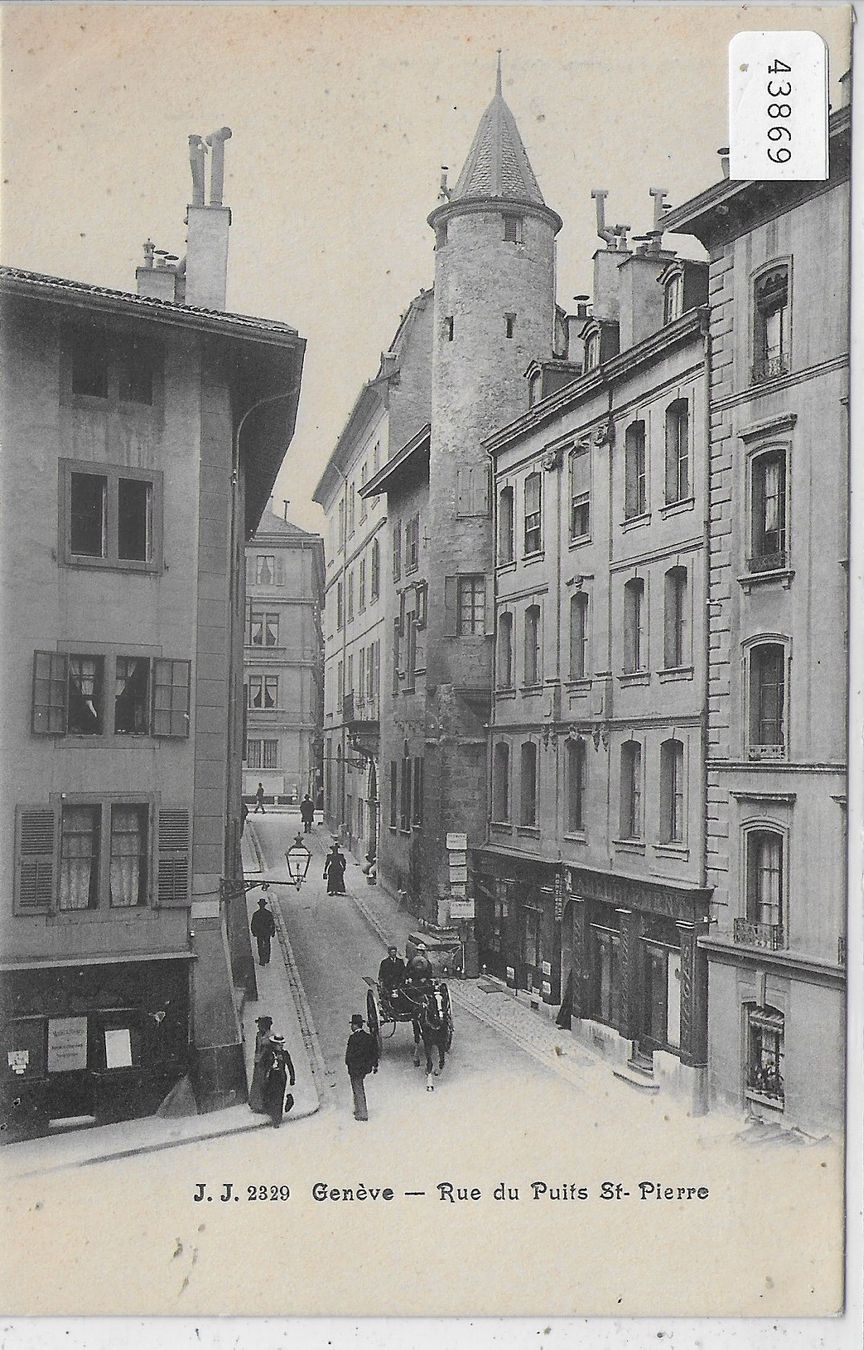 Cartoline postali: Geneve - Rue du Puits St-Pierre – Usato da Ettingen venduto da Kartenplanet