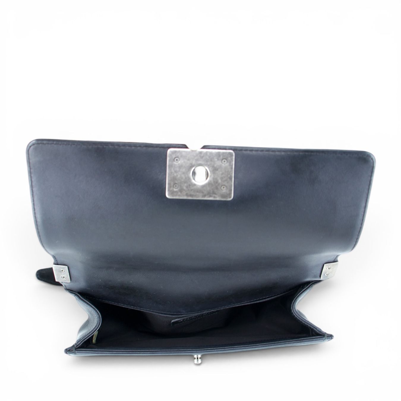 Chanel Borse da donna: Chanel Medium Boy schwarz RHW – Usato da Binningen venduto da Designerlabels 4