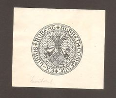 Ex-libris héraldique Alfred COMTESSE (1884-1959)