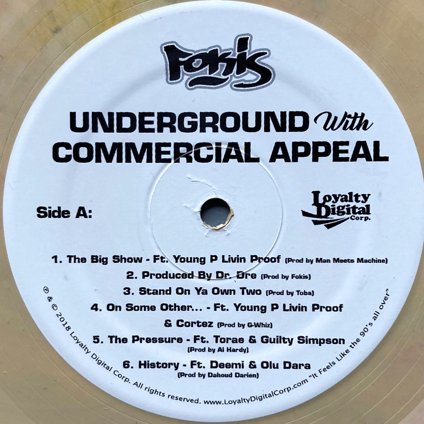 Vinyles: FOKIS - UNDERGROUND WITH COMMERCIAL APPEAL – D'occasion à Poliez-Pittet par Newtown-Records 3