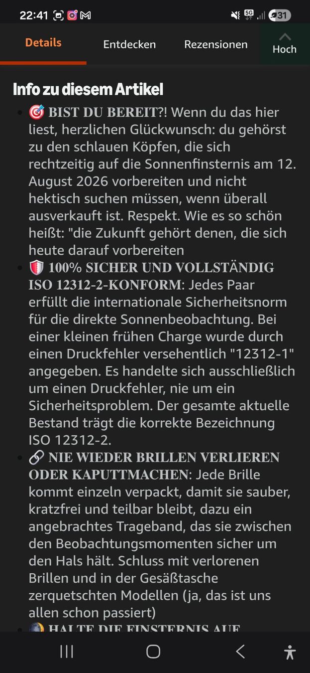 Brillen & Gläser: Sonnenfinsternisbrille – Gebraucht aus Niederurnen von marstwix 2