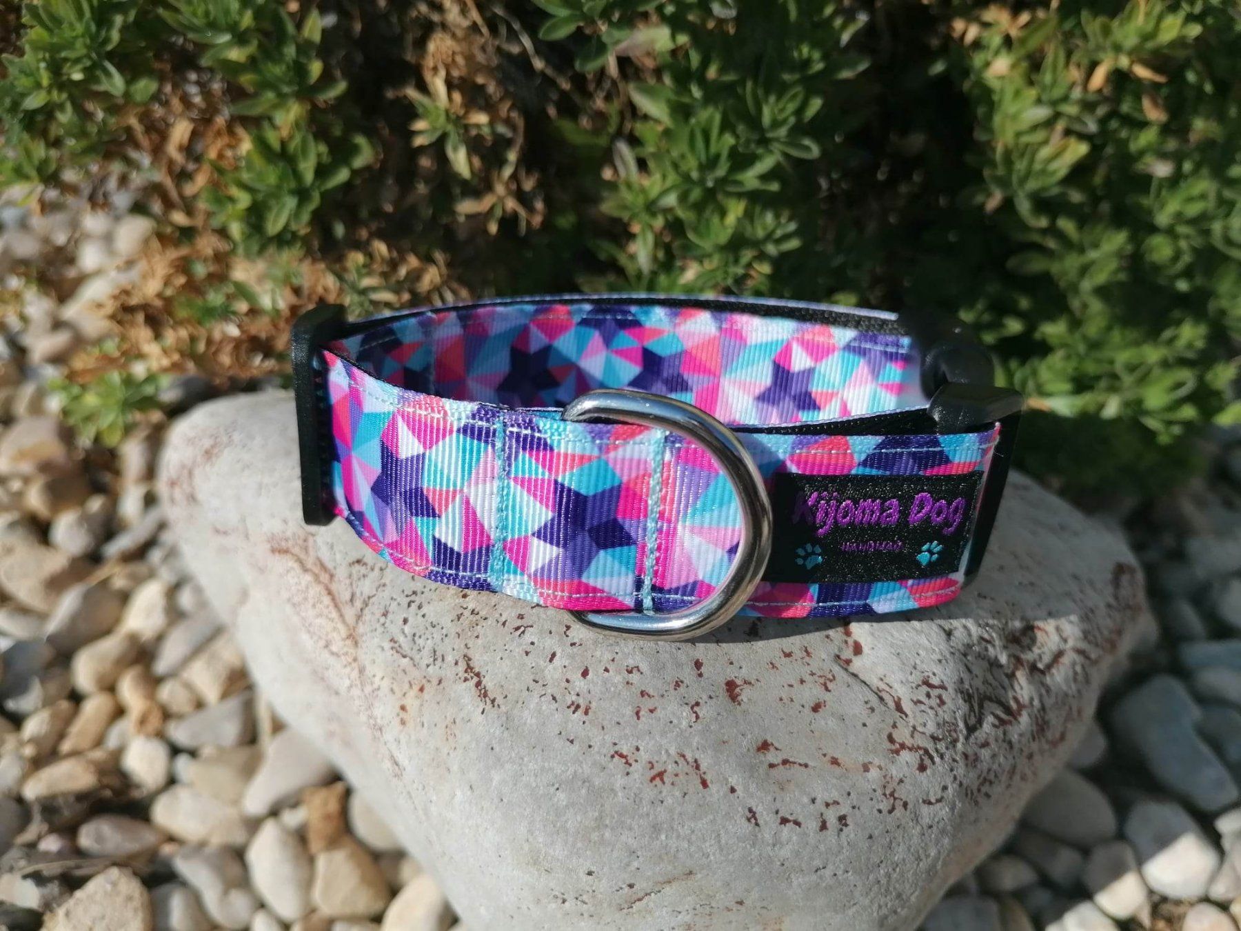 Guinzagli & Collari: Hundehalsband 2.5cm "Stella" handgemacht – Nuovo e nell'imballaggio originale da Grenchen venduto da KijomaDog 1