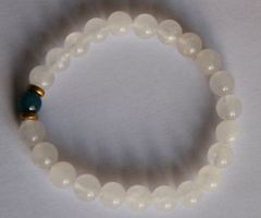 NEU: Mondstein Chrysokoll Edelstein Schmuck Armband