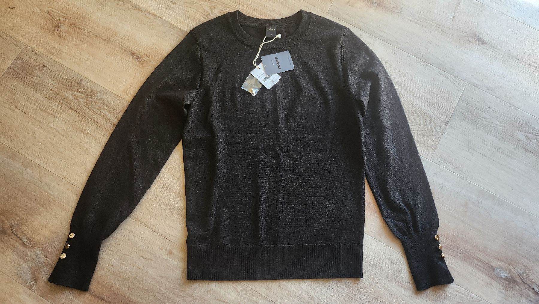 Zebra Pullover & Sweatshirts: Pullover noire brillant ZEBRA, taille M, viscose,  NEUF  – Neu und originalverpackt aus Agiez von chouchanelle 4