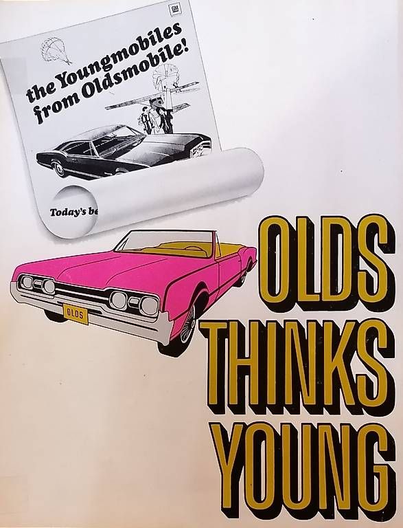 Oldsmobile Documenti: Olds Thinks Young Oldmobile Prospekt – Usato da Stüsslingen venduto da Sandsalz