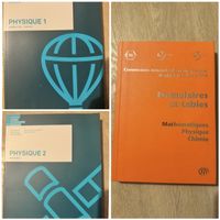 Livres Physique 1, 2 et Formulaires état neuf lot 3