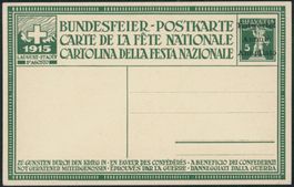 1915 - Pro Patria - Bundesfeierkarte - Entwertet