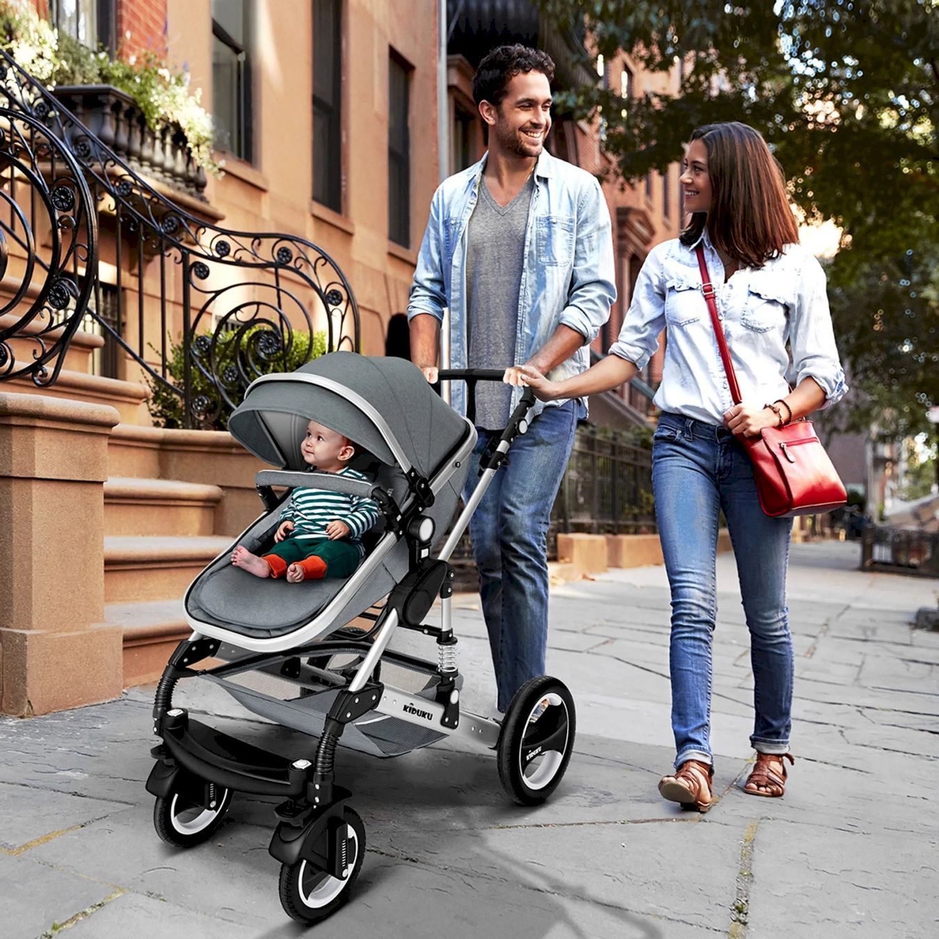 Carrozzine: KIDUKU Kombi-Kinderwagen GRAU/SILBER – Nuovo e nell'imballaggio originale da Bottighofen venduto da zaap 8