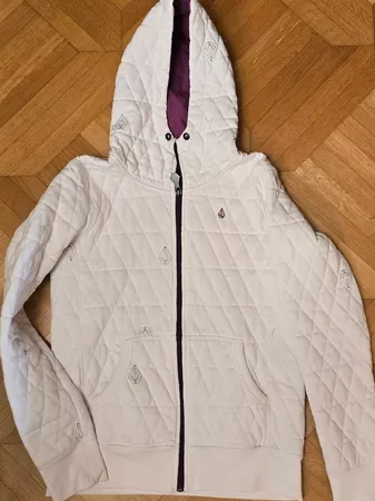 HOODIE mit Kaputze von Volcom Gr. S weiss