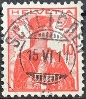 1909 Helv. Brustbild Zst 120 Traum-Voll-⦿ Schlieren