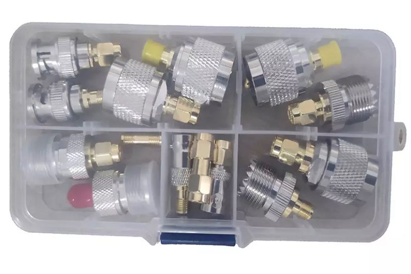 Radiocomunicazione: Amateurfunk Adapter-Set 14 teilig – Nuovo e nell'imballaggio originale da St. Gallen venduto da Radiomania-Schweiz